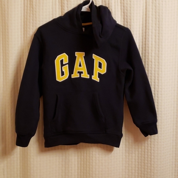 Gap hoodie blue yellow kids girls L 10-11 hoodie sweatshirt Gap large - Picture 12 of 13